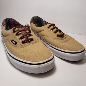 Vans Era 59 khaki guate canvas aztec low top sneakers sz 5 boys